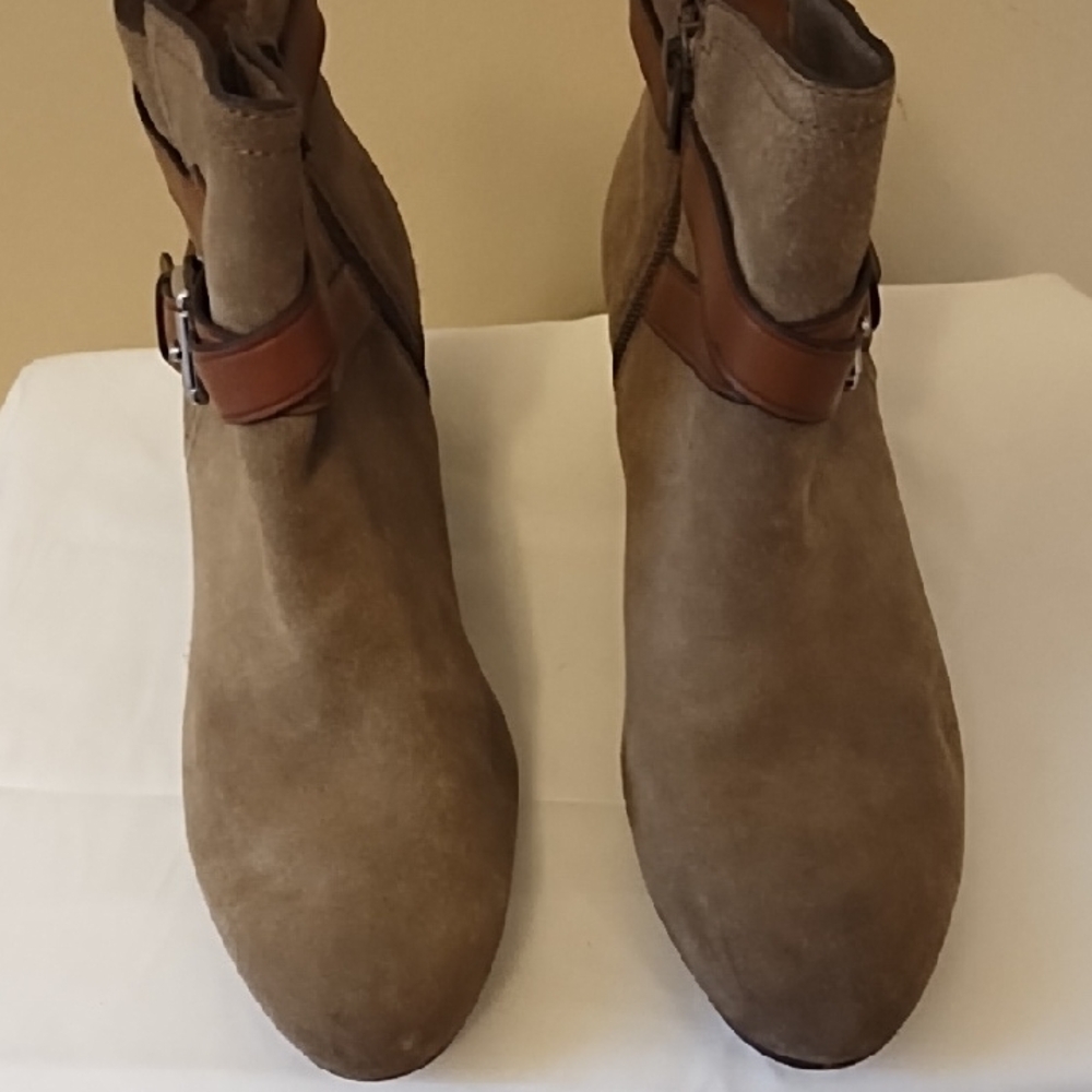 Coach Tan Ankle Boots